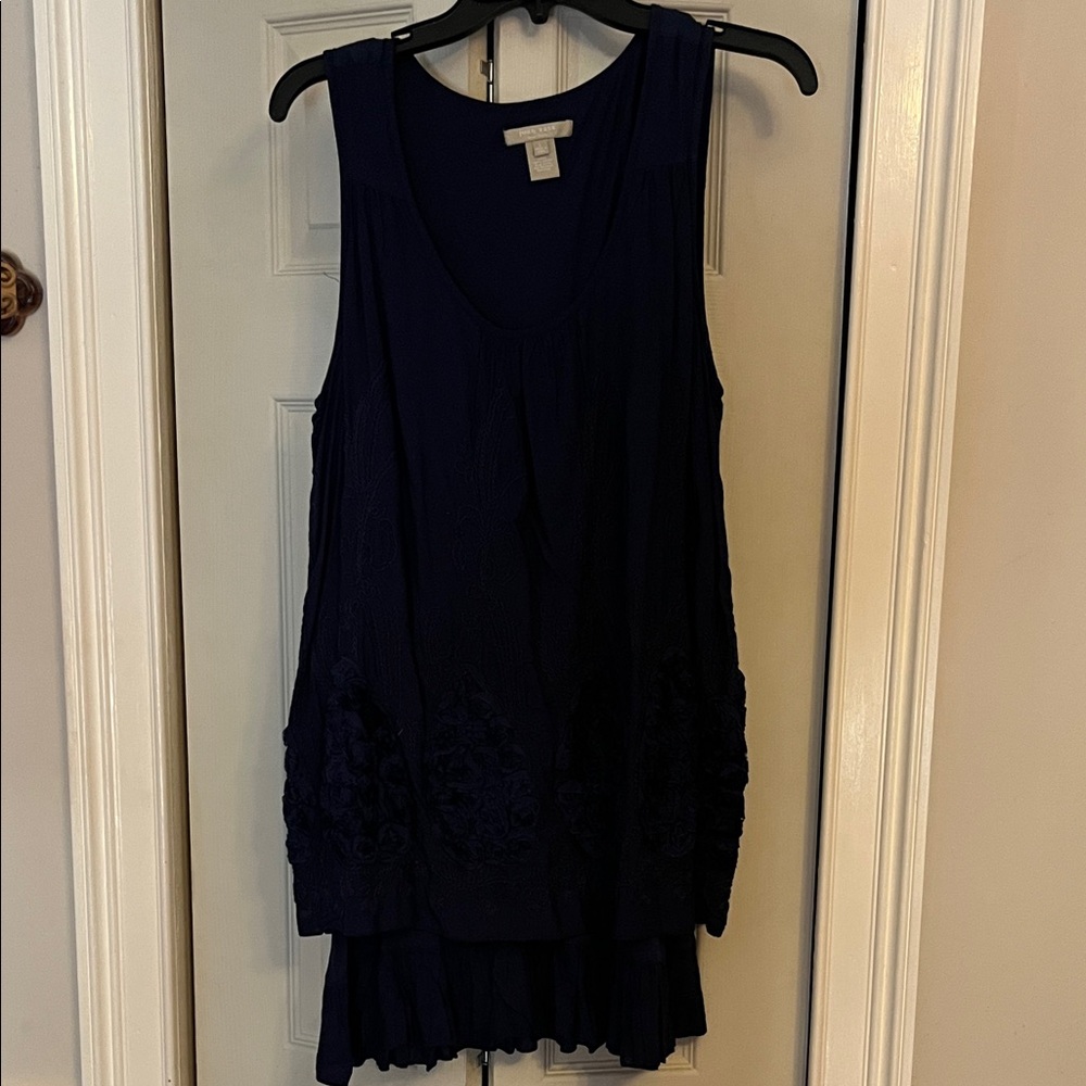 Joan Vass Deep Blue Tank Top